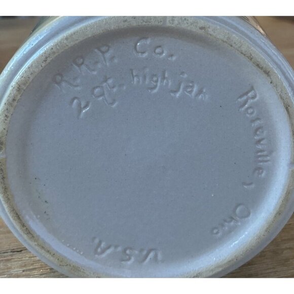 Robinson RRP Hand Painted 2qt High Jar Crock Church Choir Mouse Angel Roseville - Picture 4 of 4